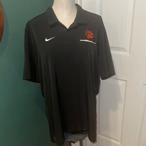 Men’s Nike Dri-fit dark gray Polo Shirt with CLEMSON TIGERS. Sz XL